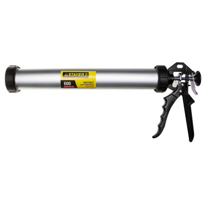 STR-0673-60 Пистолет "PROFI" закрытый, для туб, алюминиевый корпус, 600мл 0673-60 STAYER
