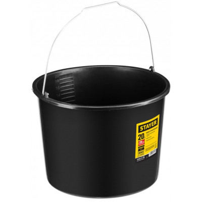 STR-06083-20_z01 Ведро пластмассовое строительное 20 л 06083-20_z01 STAYER STR-06083-20_z01 Ведро пластмассовое строительное 20 л 06083-20_z01 STAYER