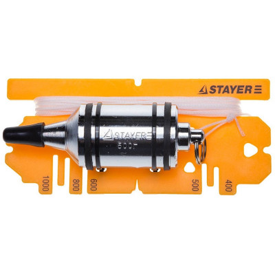 STR-06352-50 Отвес "PROFI" строительный со шнуром, с противоударными ободками, 500 г 06352-50 STAYER