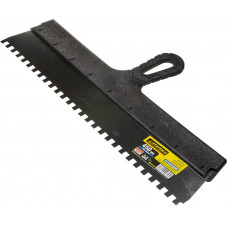 STR-1009-45-08 Шпатель "PROFESSIONAL" нержавеющий зубчатый с пластмассовой ручкой, 450мм, зуб 8х8мм 1009-45-08 STAYER