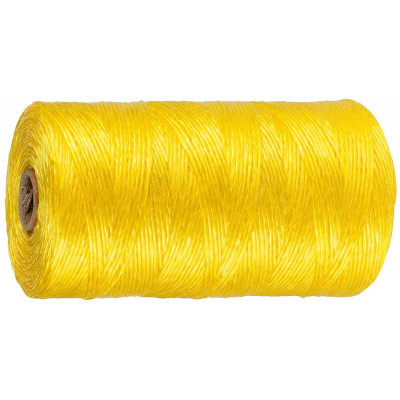 STR-50077-500 Шпагат многоцелевой полипропиленовый, d=1,5 мм, желтый, 500 м, 32 кгс, 0,8 ктекс, 50077-500 STAYER
