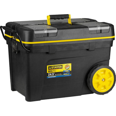STR-38107-24 Ящик-тележка "PROFESSIONAL" пластиковая для инструмента, 620х370х420мм (24.5") 38107-24 STAYER