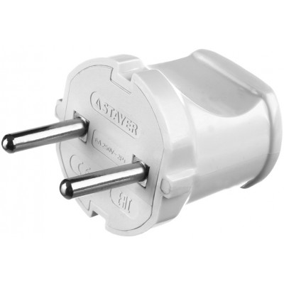STR-55160-W Вилка электрическая "MASTER" 55160-W STAYER