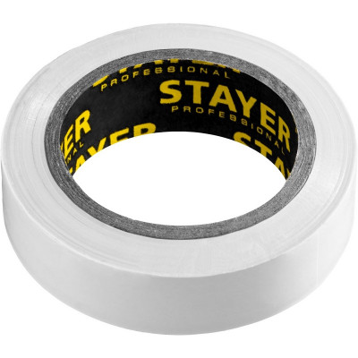 STR-12291-W Изолента ПВХ Protect-10, не поддерживает горение, 10м (0,13х15 мм), белая 12291-W STAYER