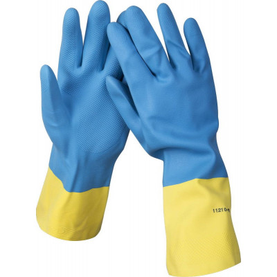 STR-11210-S Перчатки латексные с неопреновым покрытием 11210-S STAYER