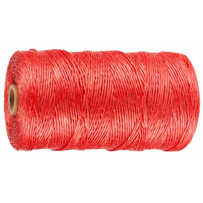 STR-50079-500 Шпагат многоцелевой полипропиленовый, d=1,5 мм, красный, 500 м, 32 кгс, 0,8 ктекс, 50079-500 STAYER
