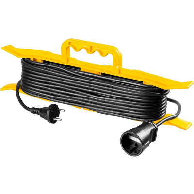 STR-55018-30_z01 Удлинитель на рамке "MF 207", 30 м, 2200 Вт, 1 гнездо, ПВС 2х0,75 мм2, 55018-30_z01 STAYER