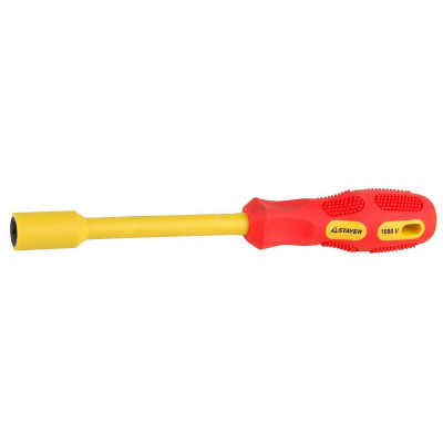 STR-25829-11-125 G Отвертка "INSULATED" MAX-GRIP диэлектрич, Cr-V, HEX 11x125мм, 25829-11-125 G STAYER