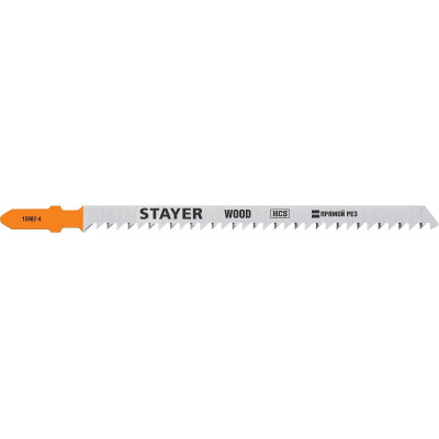 STR-15982-4_z02 Полотна для эл/лобзика по дереву, EU-хвост., шаг 3 мм, 90 мм, 2 шт. 15982-4_z02 STAYER