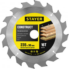 STR-3683-235-30-16 Диск пильный по дереву «Constru..