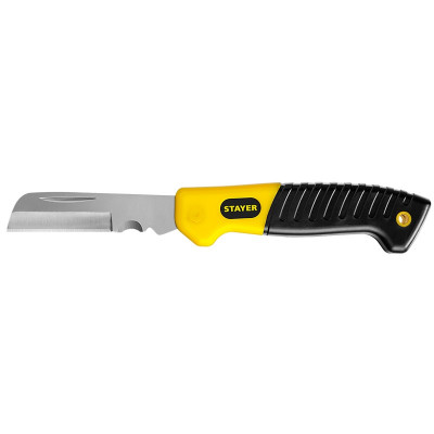 STR-45408 Нож монтерский, прямое лезвие 45408 STAYER