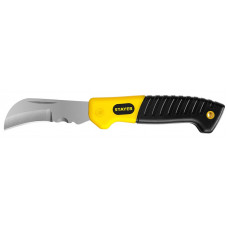 STR-45409 Нож монтерский, изогнутое лезвие 45409 STAYER