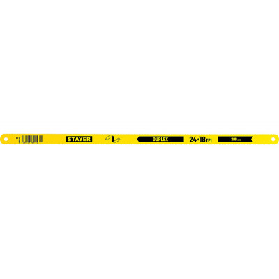 STR-1589-02_z01 Двустороннее полотно по металлу: 24 / 18 TPI - универсальный / быстрый рез, Инструментальная сталь, 12 х 300 мм, 1 шт, Duplex 1589-02_z01 STAYER