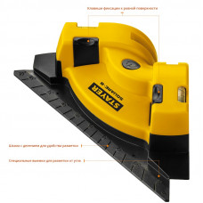 STR-34928 Угольник лазерный для кафеля SQUARE-8, 8..