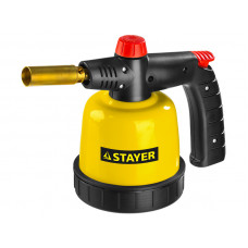 STR-55590 Паяльная лампа газовая "MASTER", на баллон, с пьезоподжигом, регулировка пламени, 1850С 55590 STAYER